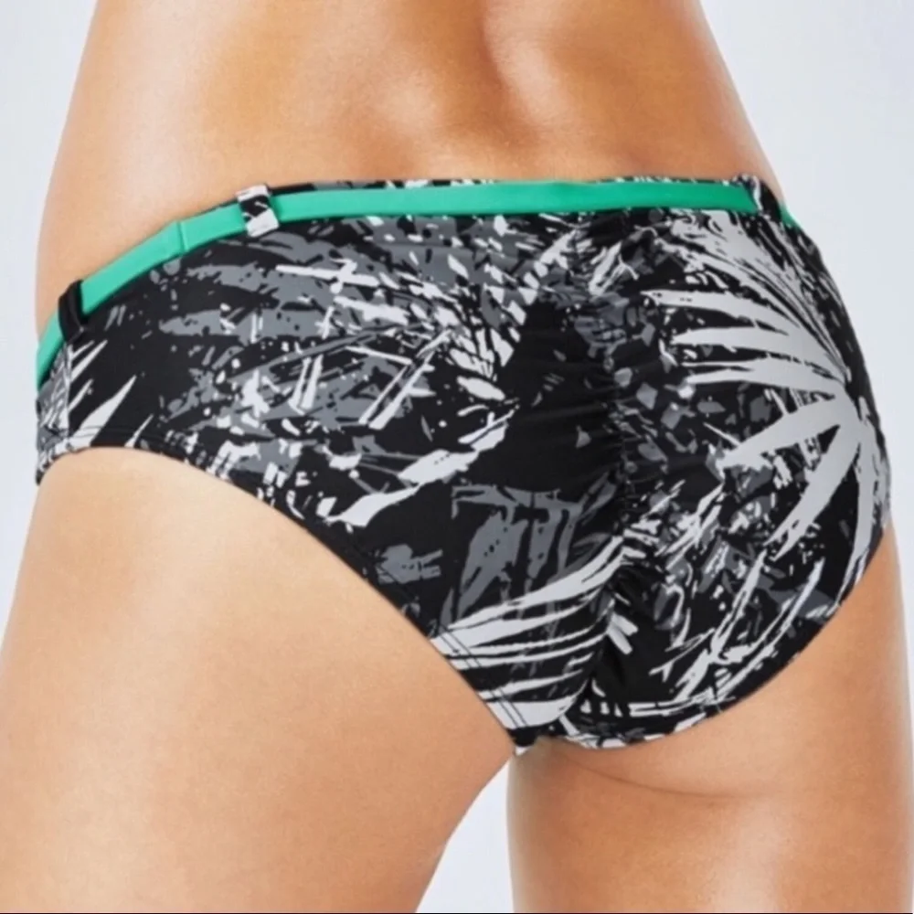 Fabletics Paradise Print Allison Cheeky Bikini l S